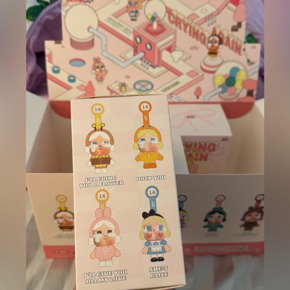 {AUTHENTIC} Pop Mart Cry Baby- I’ll Bring You A Flower Plush Pendant - Picture 2 of 4